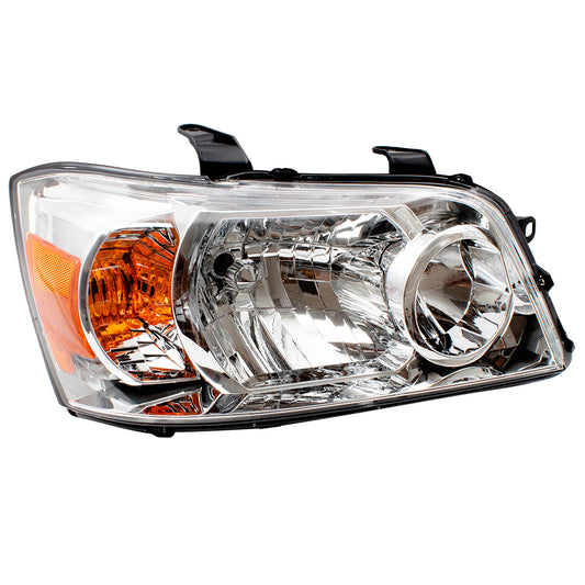 Brock Replacement Passengers Halogen Combination Headlight Park Signal Lamp Compatible with 06 Highlander Hybrid 8113048310 TO2519104