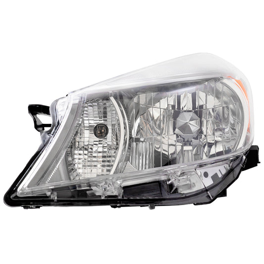 Brock Replacement Headlight Headlamp w/ Smoked Trim Driver Compatible with 2012-2014 Yaris Hatchback 8117052E20 81170-52E20