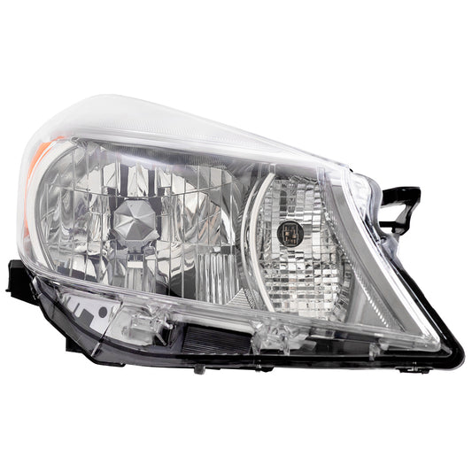 Brock Replacement Headlight Headlamp w/ Smoked Trim Passenger Compatible with 2012-2014 Yaris Hatchback 81130-52E20 8113052E20