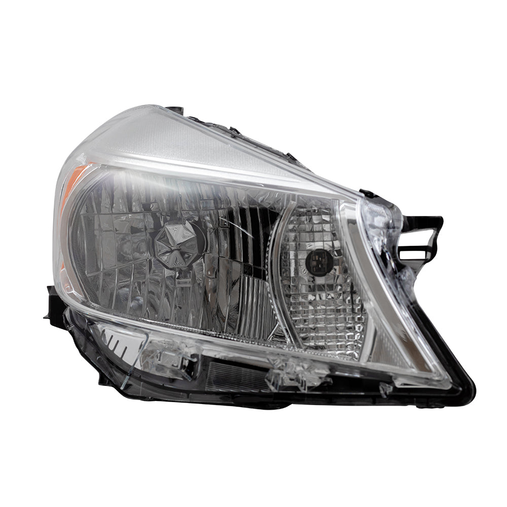 Brock Replacement Passengers Headlight Compatible with 12-14 Yaris Hatchback