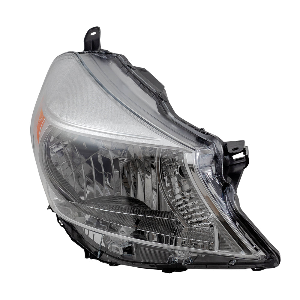 Brock Replacement Passengers Headlight Compatible with 12-14 Yaris Hatchback