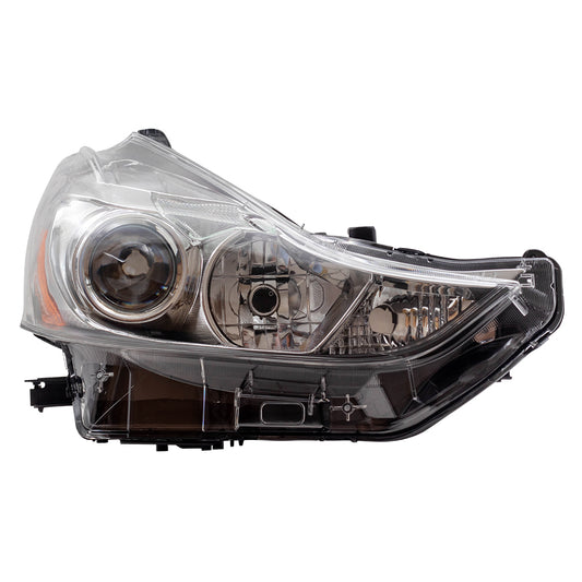 Brock Replacement Headlight Passengers Halogen Headlight Compatible with 2015-2017 Prius V 8113047650 81130-47650