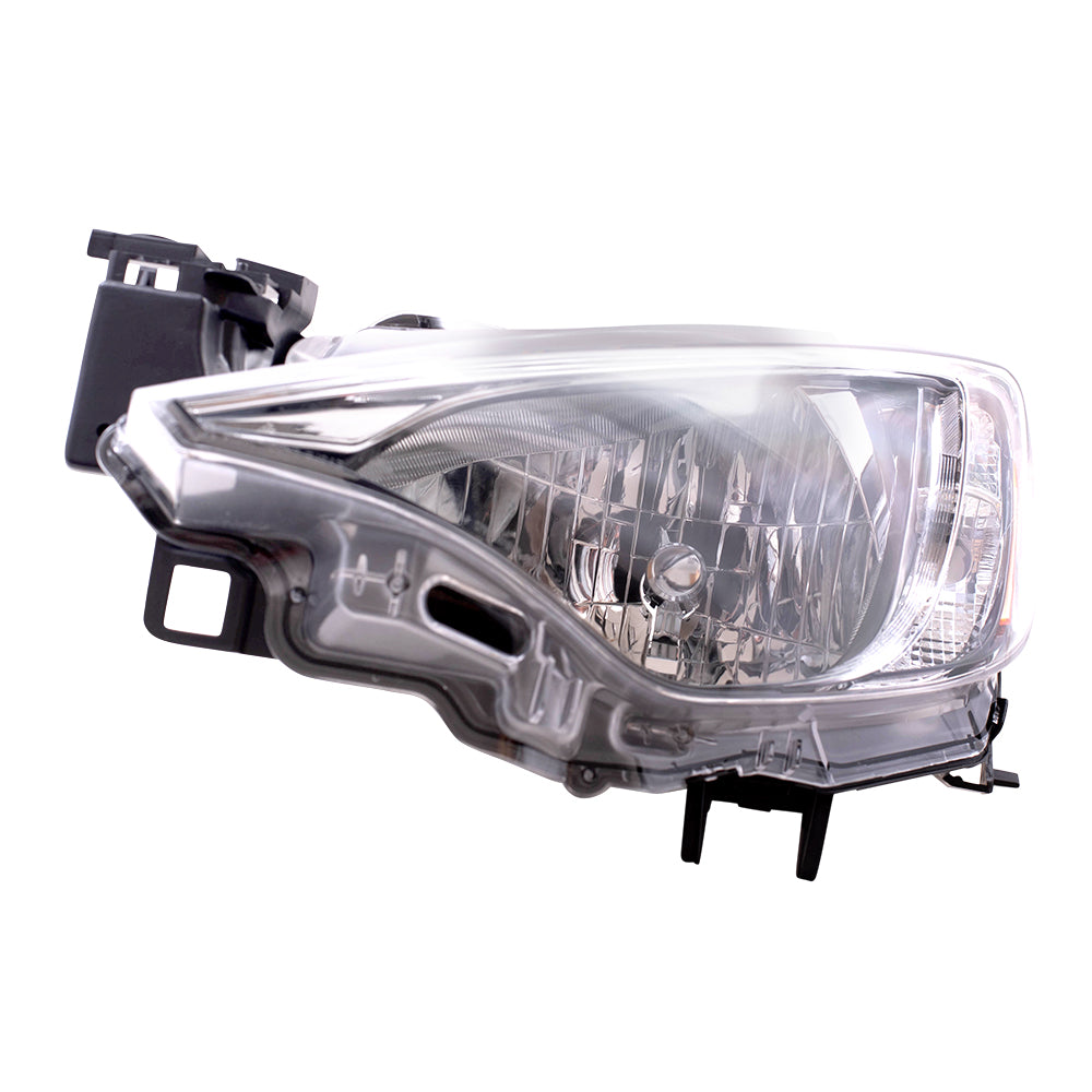 Brock Replacement Driver Side Halogen Combination Headlight Assembly Compatible with 16-18 Yaris iA