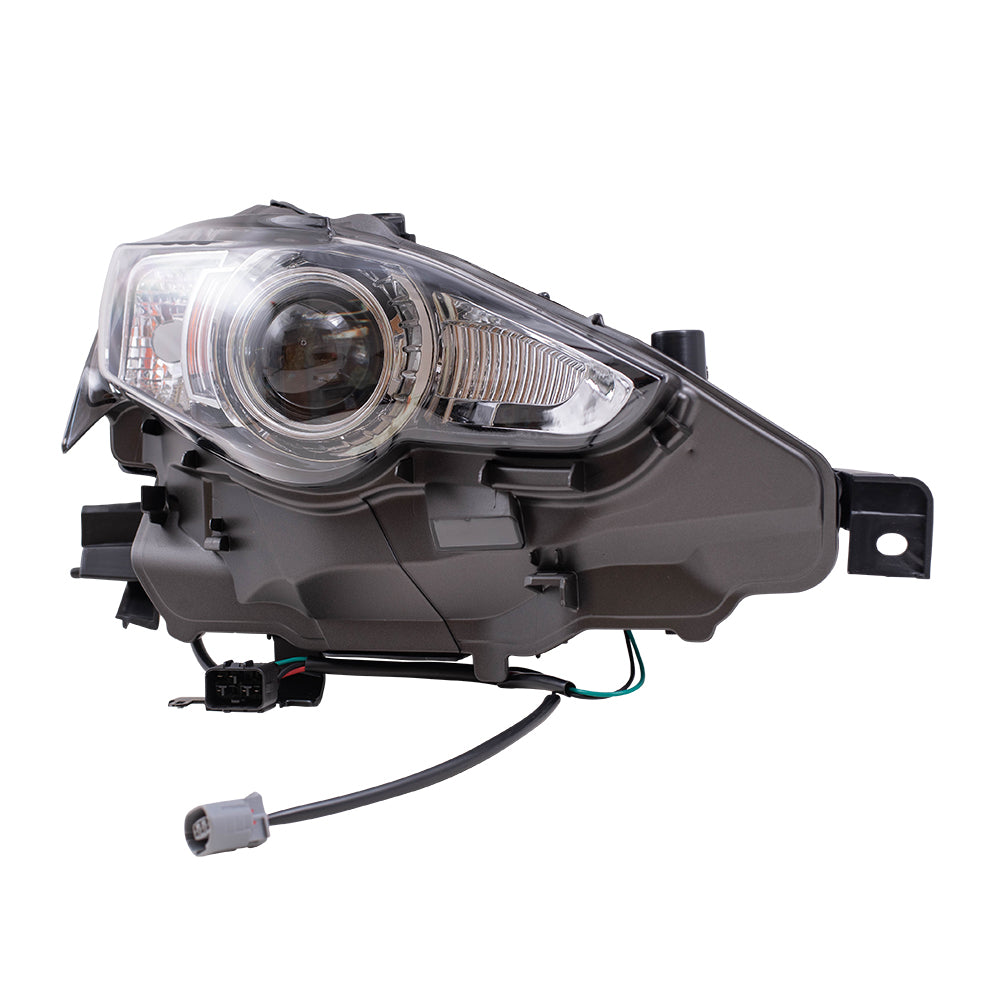 Brock Replacement Passenger Side HID Combination Headlight Assembly without HID Kit Compatible with 2014-2016 IS