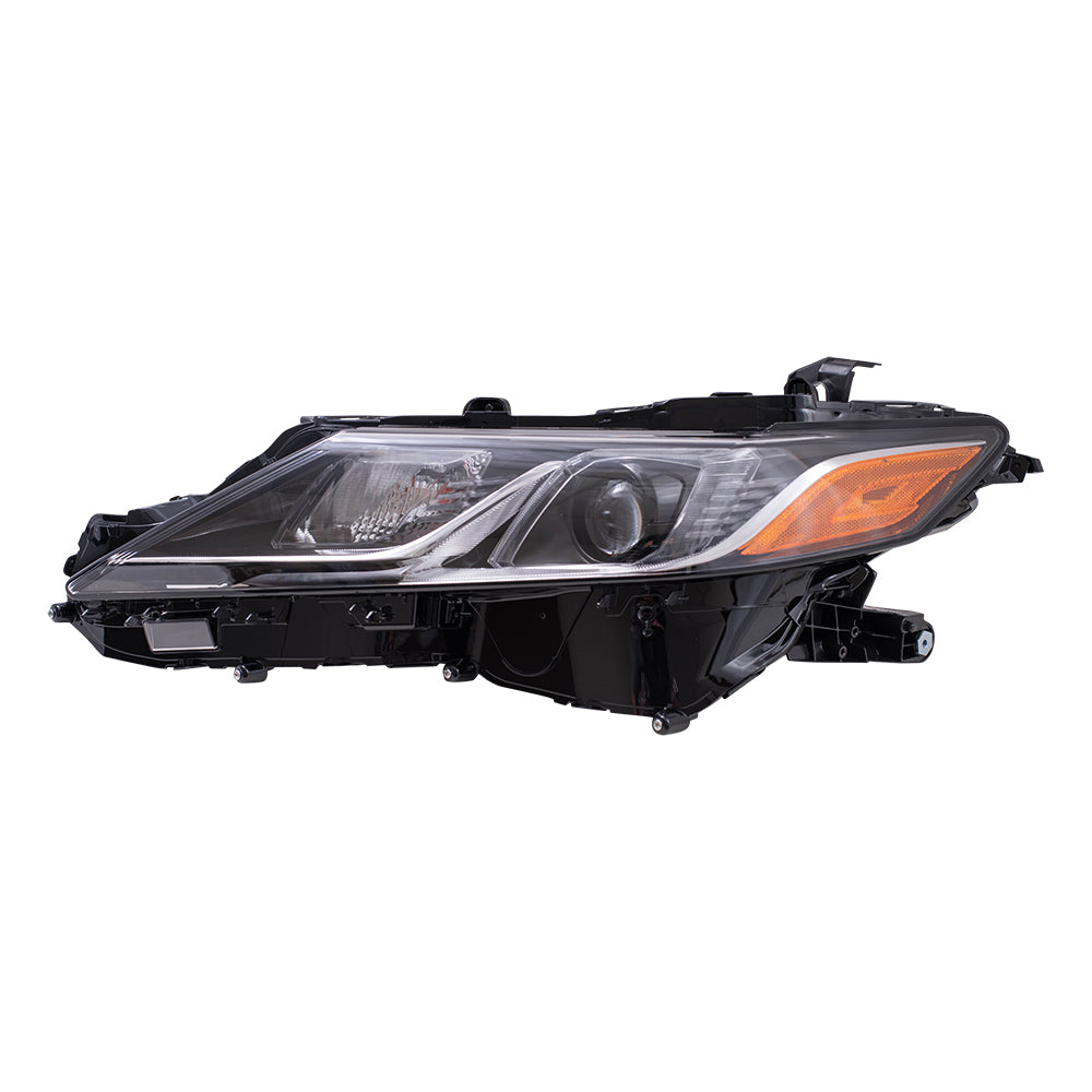 Brock Aftermarket Replacement Driver Left Bi-LED Combination Headlight Assembly without LED Signal Light Compatible with 2019-2020 Toyota Camry L North America Built ONLY