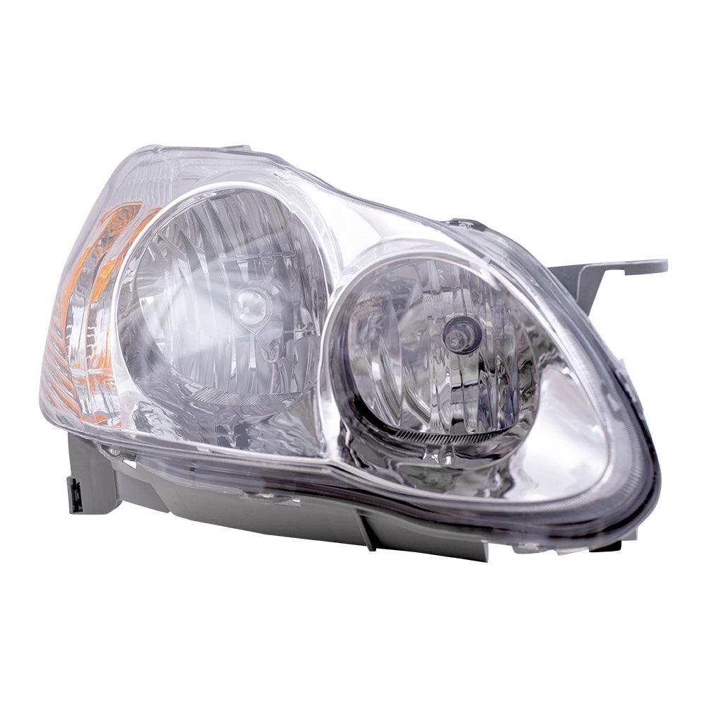 Brock Replacement Driver and Passenger Headlights Headlamps Compatible with Corolla 81150-02200 81110-02190