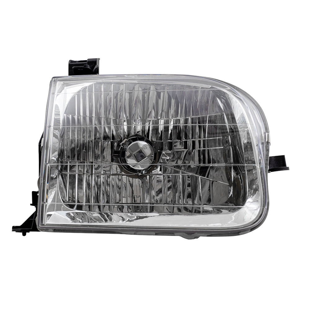 Brock Replacement Passenger Side Halogen Headlight Assembly Compatible with 2001-2004 Sequoia & 2004 Tundra Double Cab