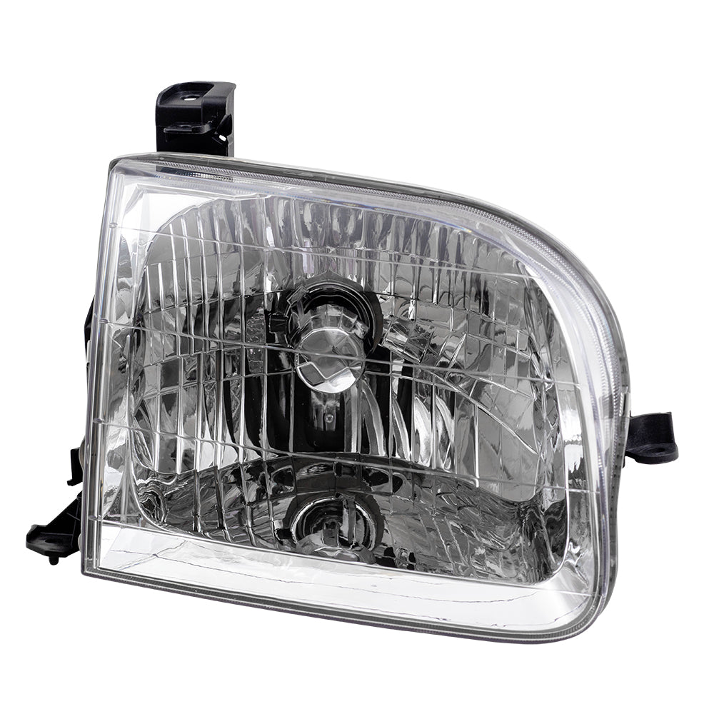 Brock Replacement Passenger Side Halogen Headlight Assembly Compatible with 2001-2004 Sequoia & 2004 Tundra Double Cab