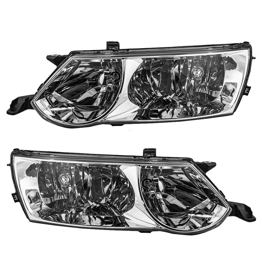 Brock Replacement Driver and Passenger Headlights Headlamps Compatible with Solara 81150-AA050 81110-AA050