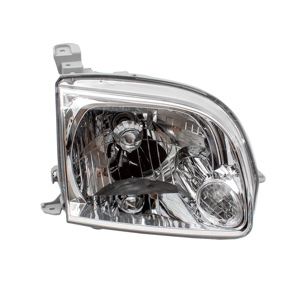 Brock Replacement Passengers Halogen Headlight Headlamp Lens Compatible with 2005 2006 Tundra Pickup Truck 811100C040