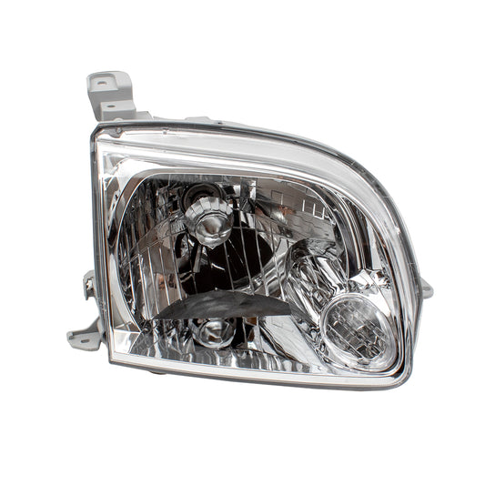 Brock Replacement Passengers Halogen Headlight Headlamp Lens Compatible with 2005 2006 Tundra Pickup Truck 811100C040