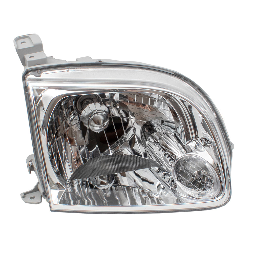 Brock Replacement Passengers Halogen Headlight Headlamp Lens Compatible with 2005 2006 Tundra Pickup Truck 811100C040