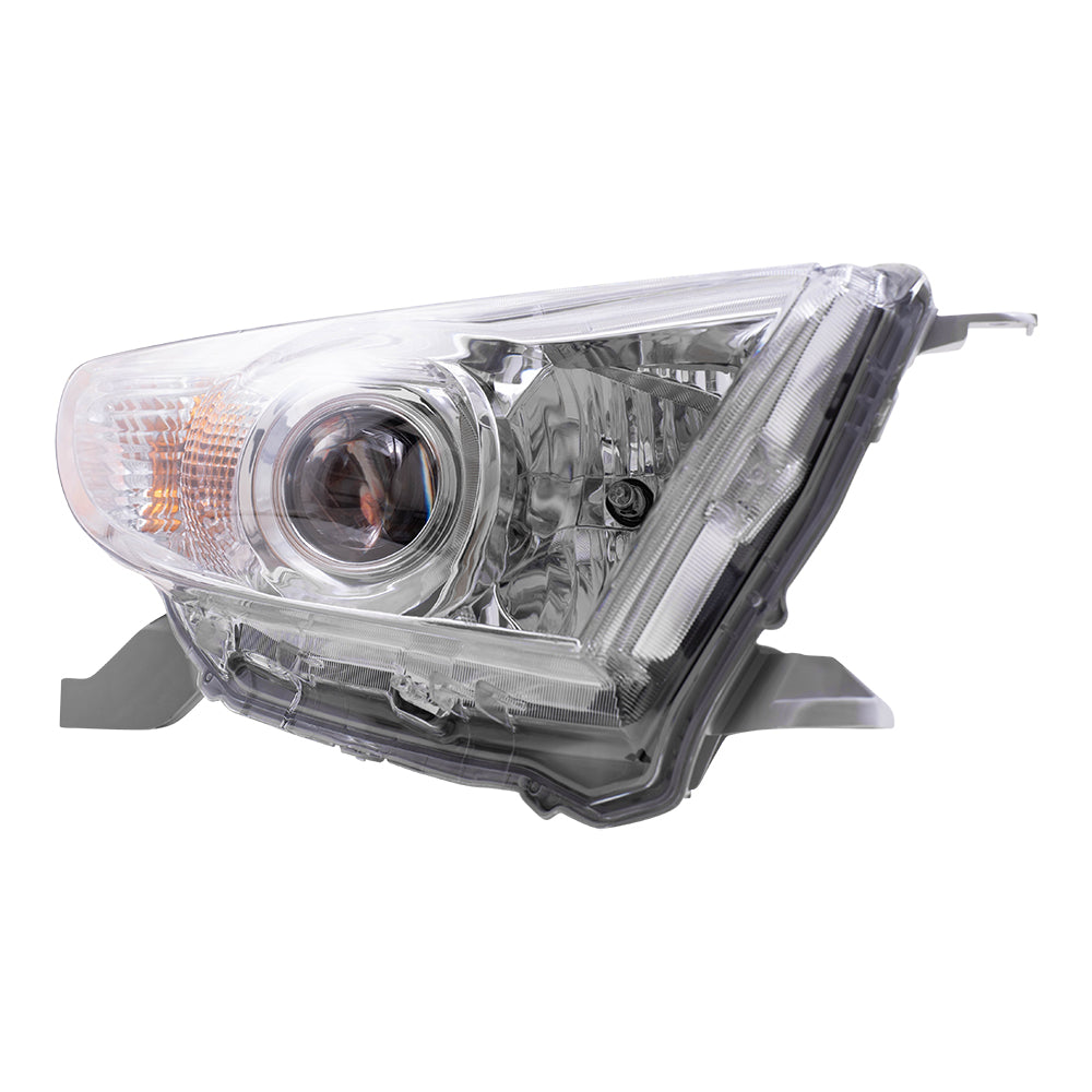 Brock Replacement Driver and Passenger Headlights Headlamps Compatible with 2011-2013 Highlander SUV 81150-0E130 81150-0E110