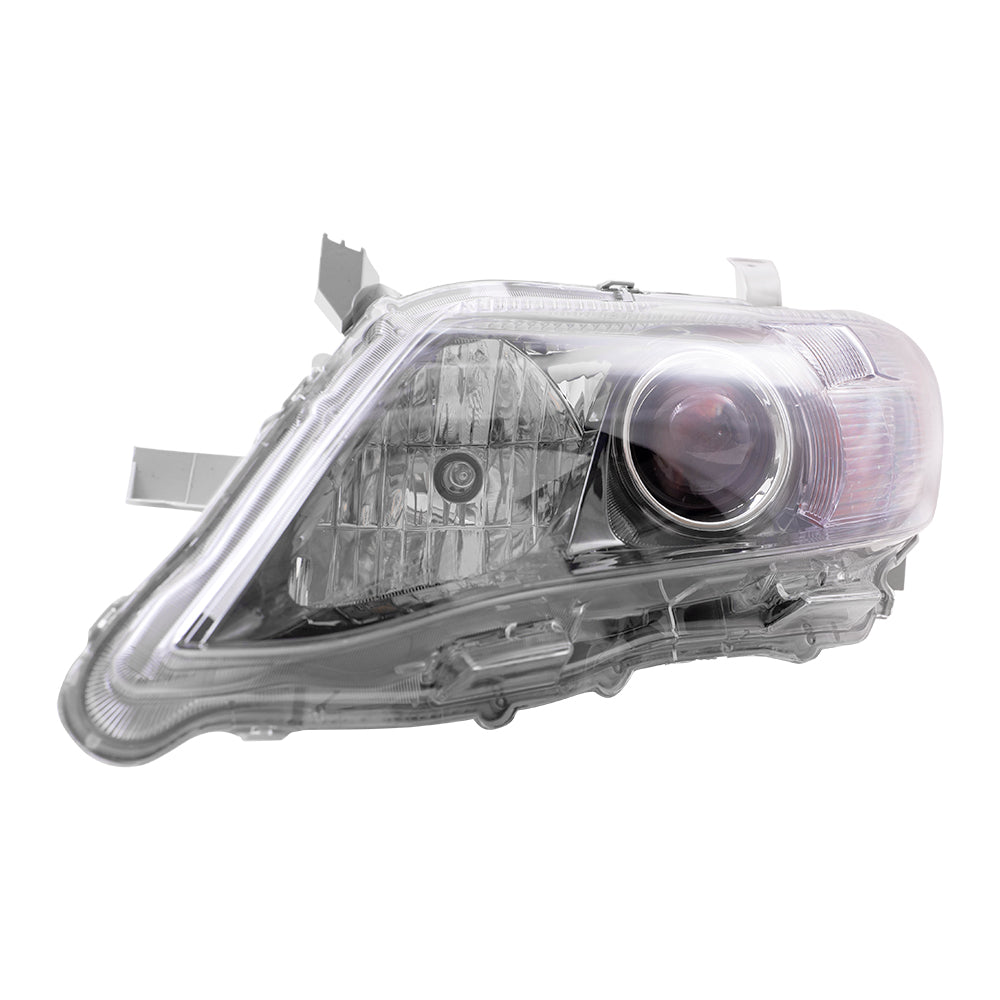 Brock Replacement Drivers Headlight Headlamp with Smoked Lens Compatible with Camry 81150-06510