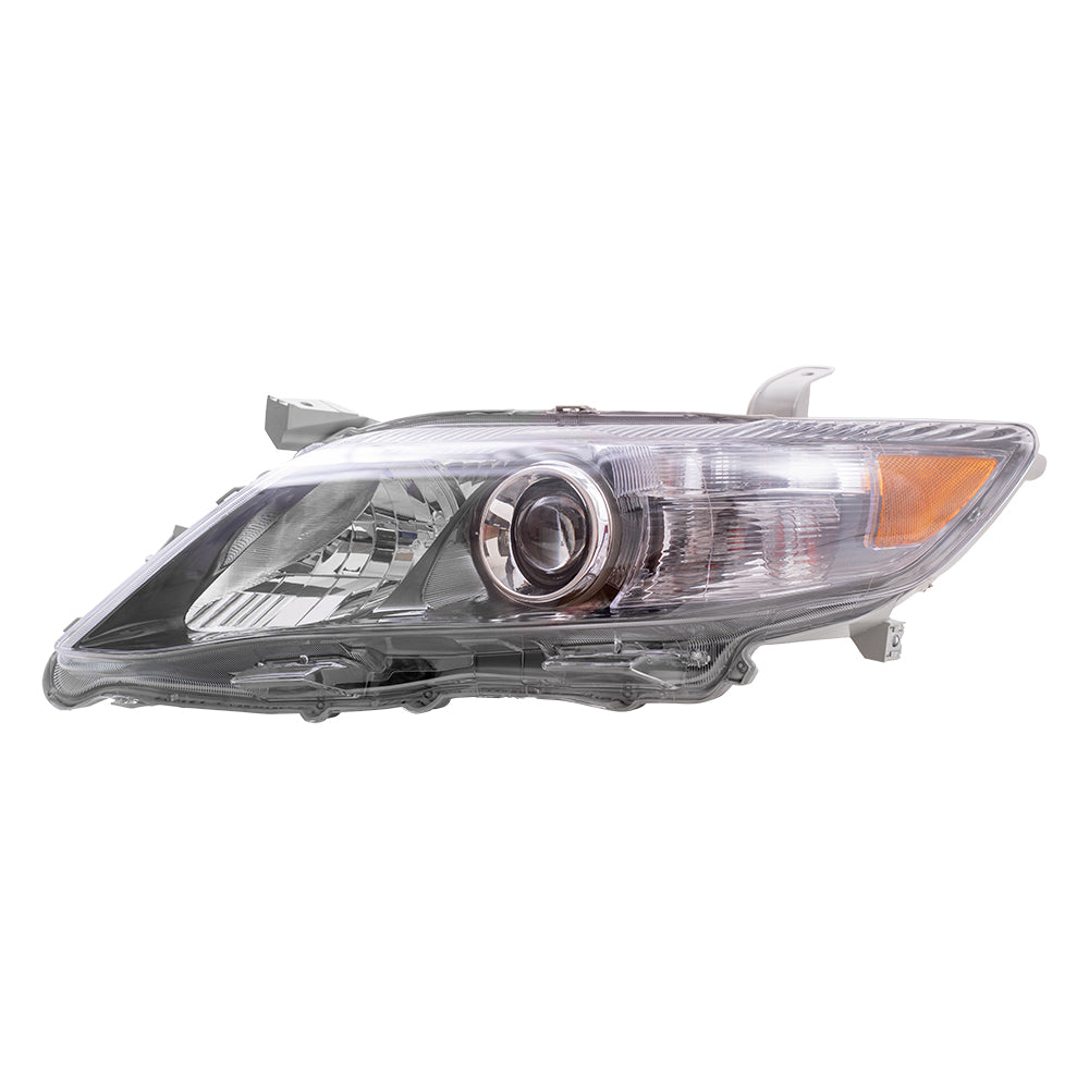 Brock Replacement Drivers Headlight Headlamp with Smoked Lens Compatible with Camry 81150-06510