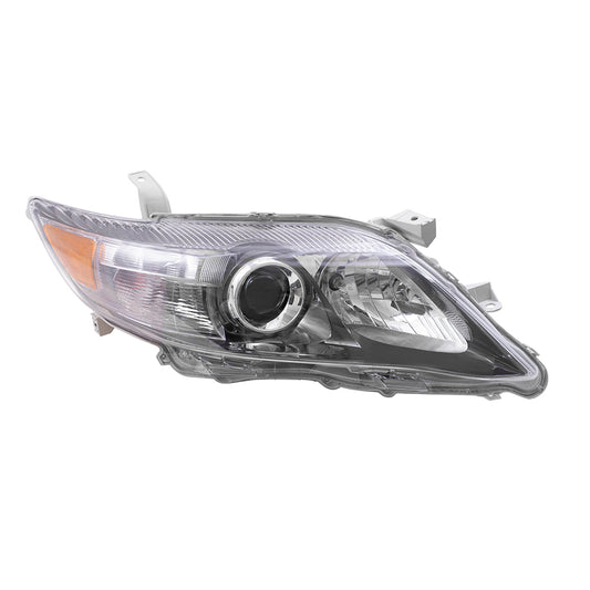 Brock Replacement Passengers Headlight Headlamp with Smoked Lens Compatible with Camry 81110-06510