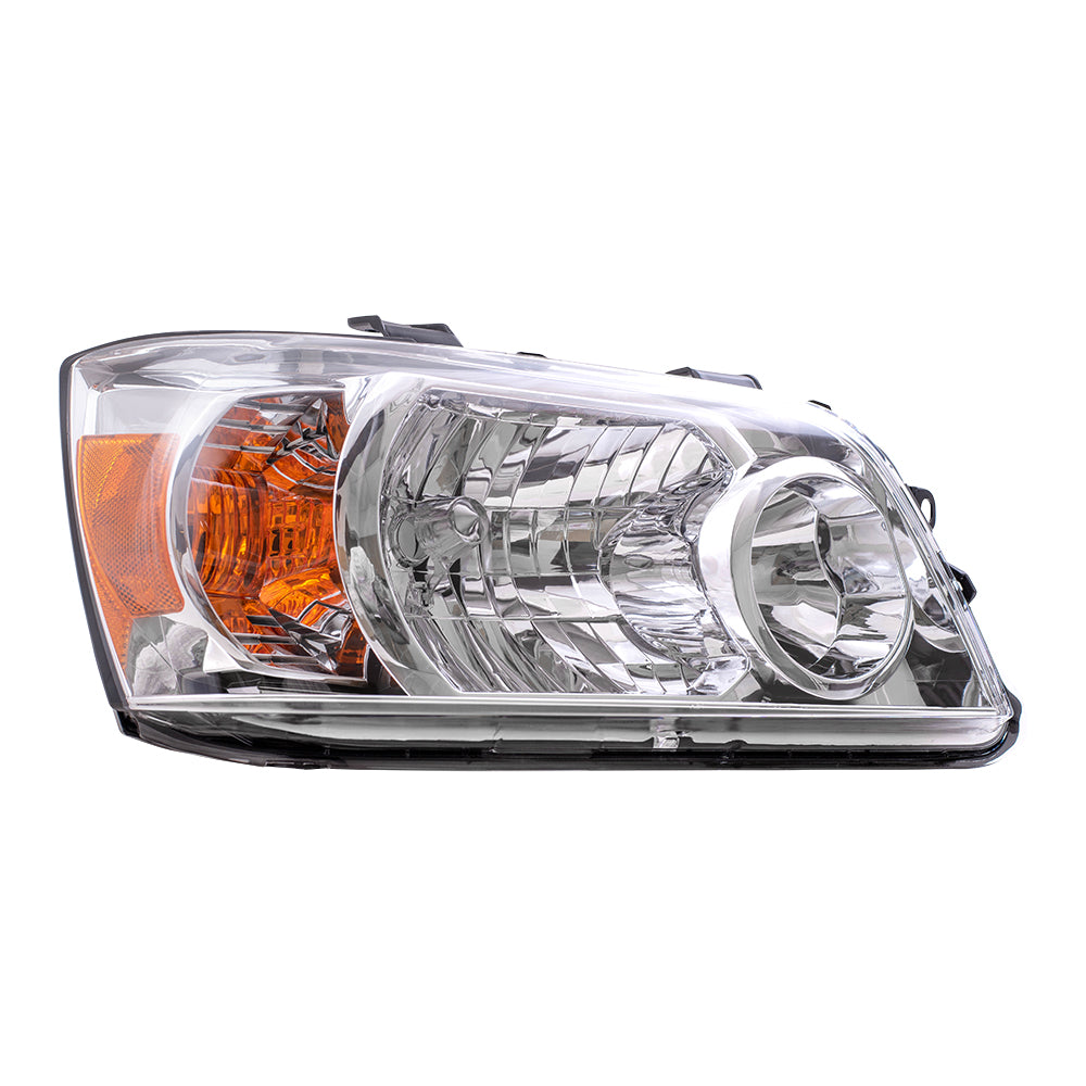 Brock Replacement Passengers Headlight Headlamp Compatible with 2007 Highlander 81130-48550