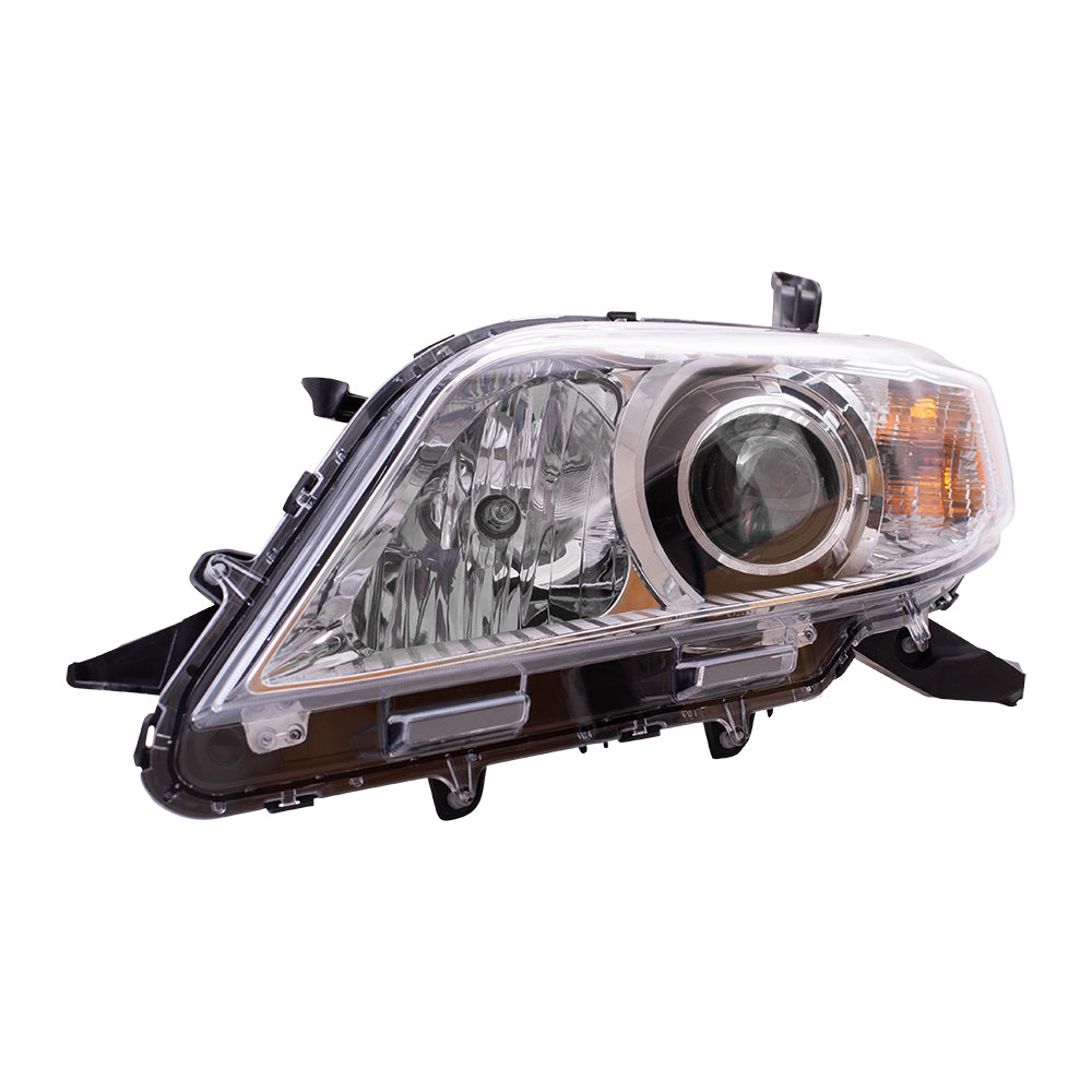 Brock Replacement Driver Halogen Headlight without LED Daytime Running Light Compatible with 2011-2020 Toyota Sienna EXCEPT SE