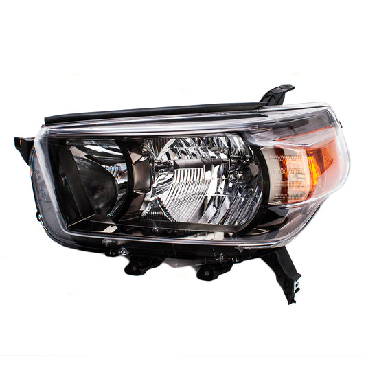 Brock Replacement Drivers Combination Headlight Headlamp Unit w/ Black Bezel Compatible with 4Runner 8117035530