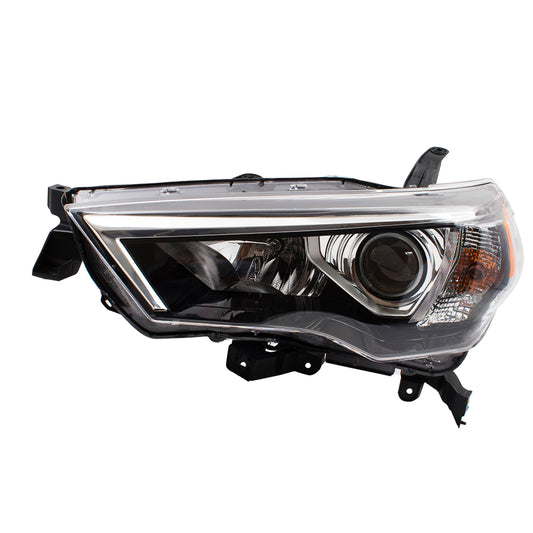 Brock Aftermarket Replacement Driver Left Halogen Combination Headlight Unit Compatible With 2014-2020 Toyota 4Runner