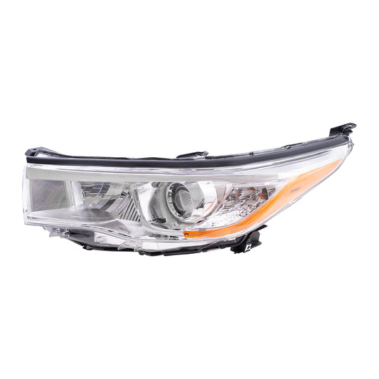 Brock Replacement Drivers Headlight Headlamp Lens Compatible with Highlander & Hybrid 81150-0E180 114-60269AL