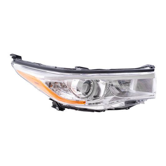 Brock Replacement Passengers Headlight Headlamp Lens Compatible with Highlander & Hybrid 81110-0E180 114-60268AR