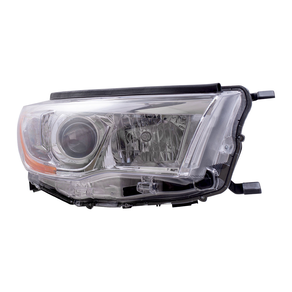 Brock Replacement Passengers Headlight Headlamp Lens Compatible with Highlander & Hybrid 81110-0E180 114-60268AR