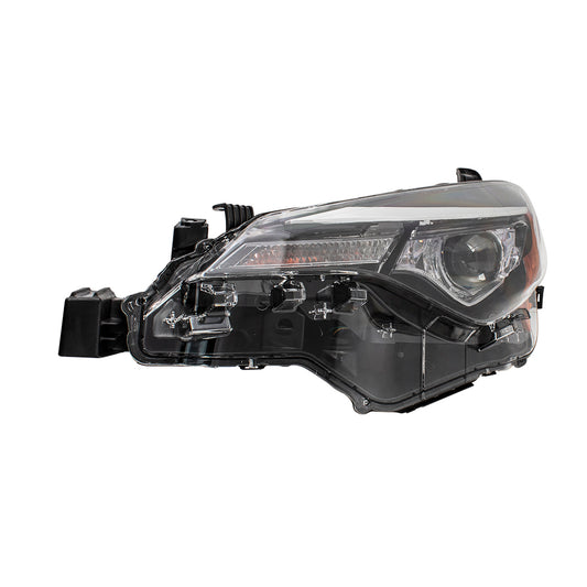 Brock Replacement Drivers Headlight Headlamp w/ Integrated LED Daytime Running Light Compatible with 17-19 Corolla 8115002M70