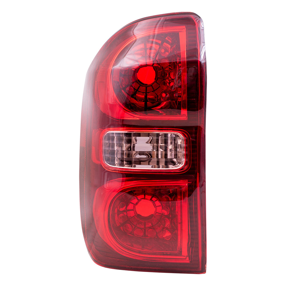 Brock Replacement Driver and Passenger Taillights Tail Lamps Compatible with 04-05 SUV 81561-42080 81551-42080