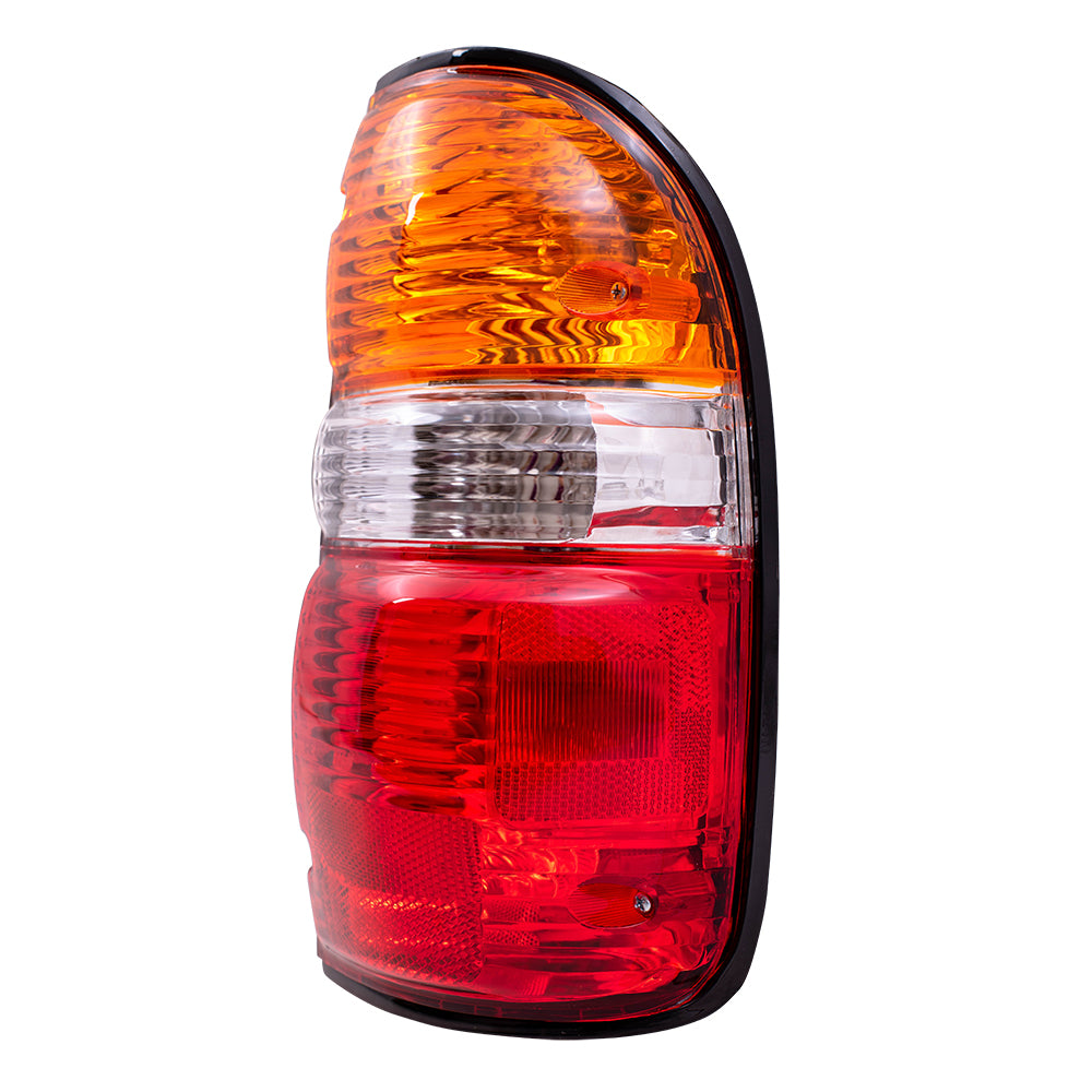 Brock Replacement Driver and Passenger Taillights Tail Lamps Compatible with 01-04 Pickup Truck 8156004060 8155004060