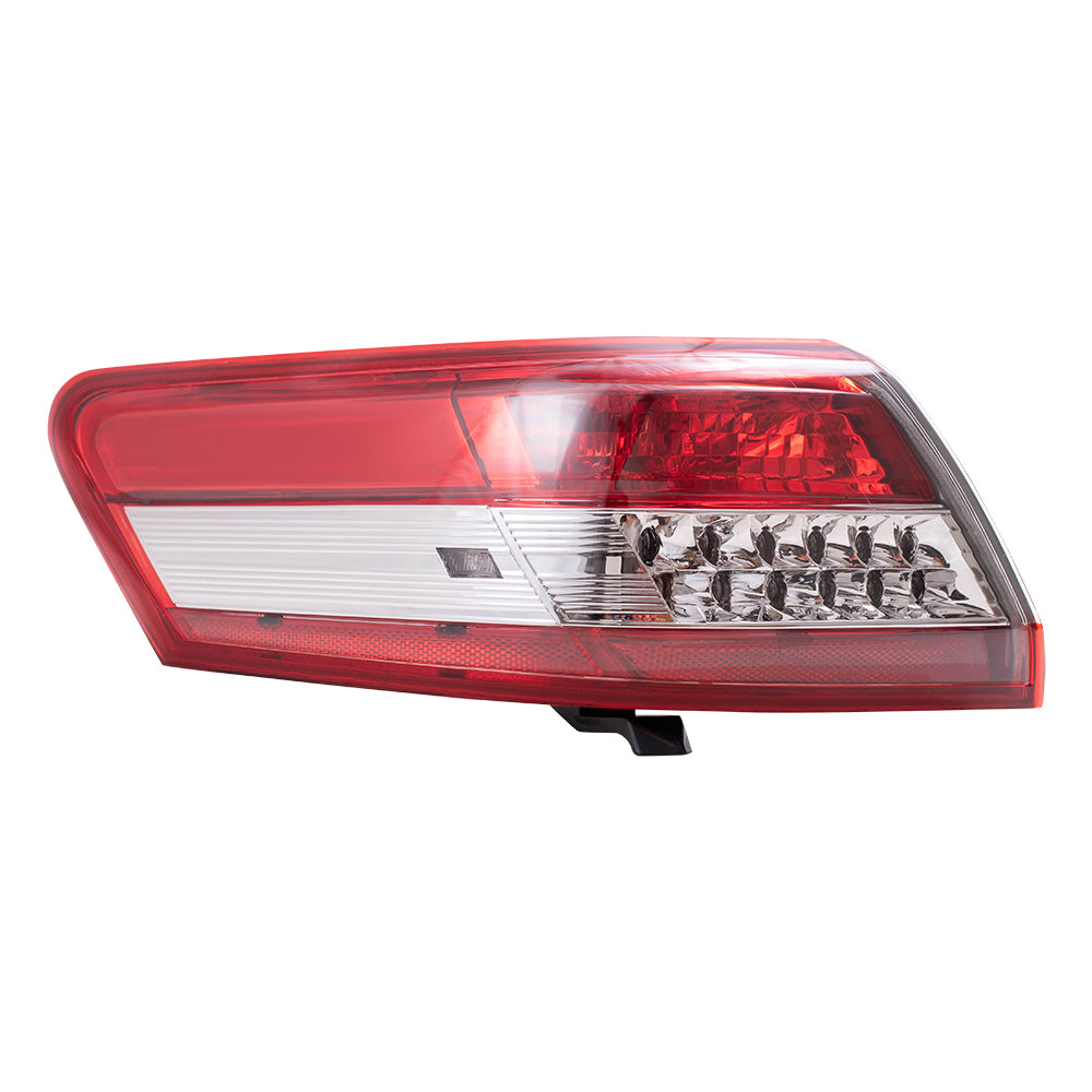 Brock Replacement Driver and Passenger Taillights Quarter Panel Mounted Tail Lamps Compatible with 10-11 Camry 8156133520 8155006340