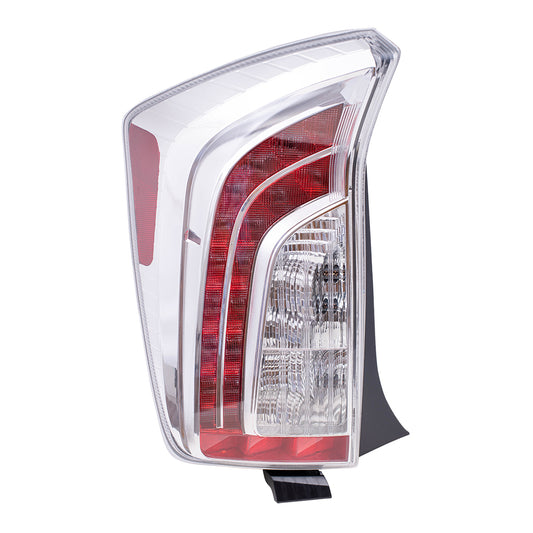 Brock Replacement Drivers Taillight Tail Lamp Lens Compatible with 12-15 Prius 81561-47190 TO2800189