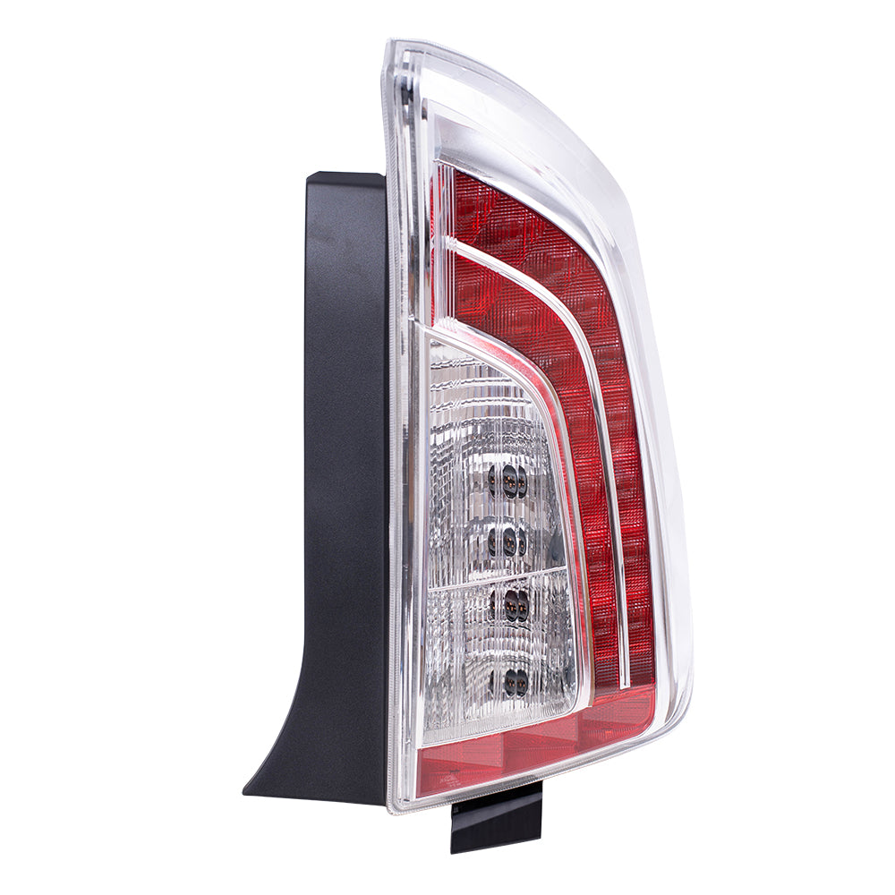 Brock Replacement Pair Set Taillights Tail Lamps Compatible with 12-15 Prius 81561-47190 81551-47190