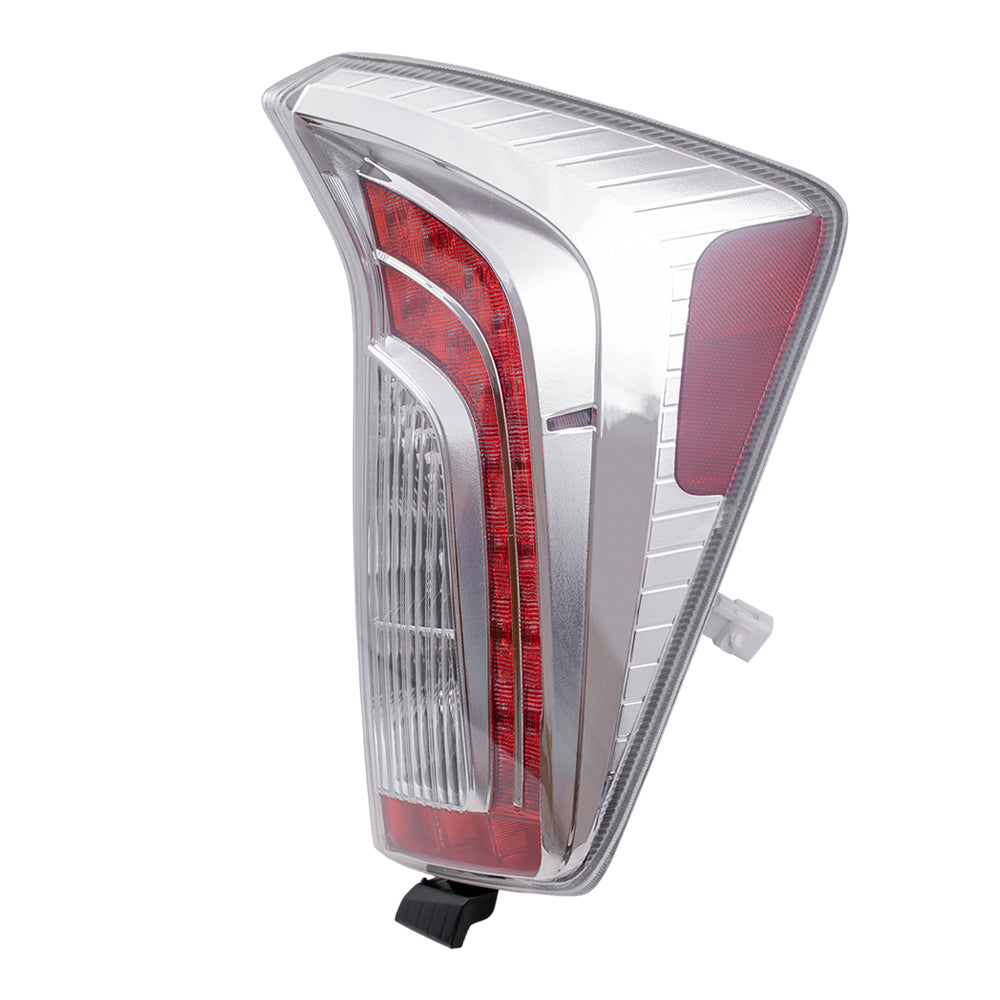 Brock Replacement Pair Set Taillights Tail Lamps Compatible with 12-15 Prius 81561-47190 81551-47190