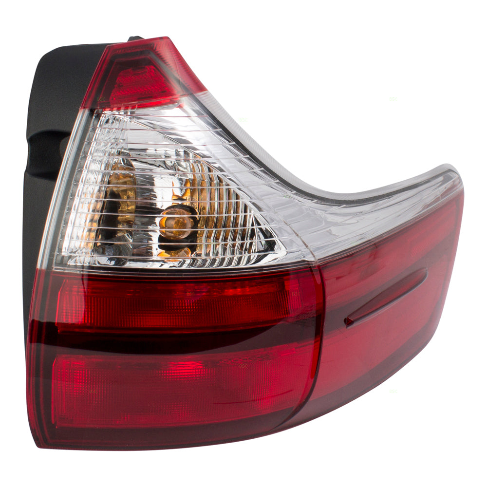 Brock Replacement Driver and Passenger Tail Lights Quarter Mounted Compatible with 2015-2019 Toyota Sienna EXCEPT SE