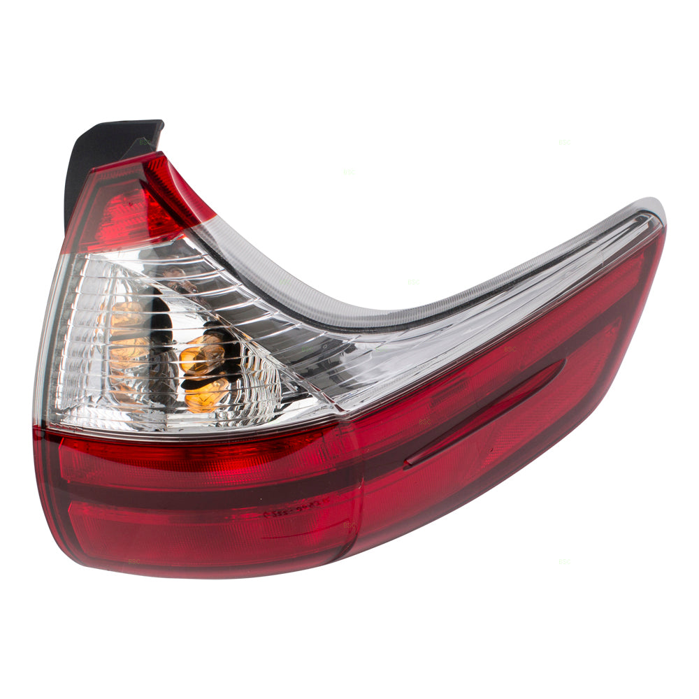 Brock Replacement Passenger Tail Light Quarter Mounted Compatible with 2015-2019 Toyota Sienna EXCEPT SE