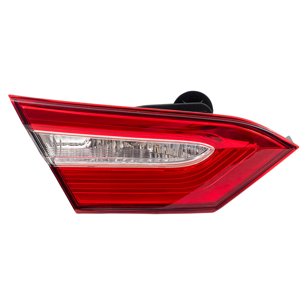 Brock Replacement Driver Side Tail Light Assembly Lid Mounted Compatible with 2018-2020 Toyota Camry L/LE/TRD Built in North America ONLY