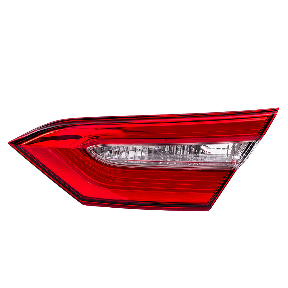 Brock Replacement Passenger Side Tail Light Assembly Lid Mounted Compatible with 2018-2019 Toyota Camry SE Built to 10/2018 in North America ONLY