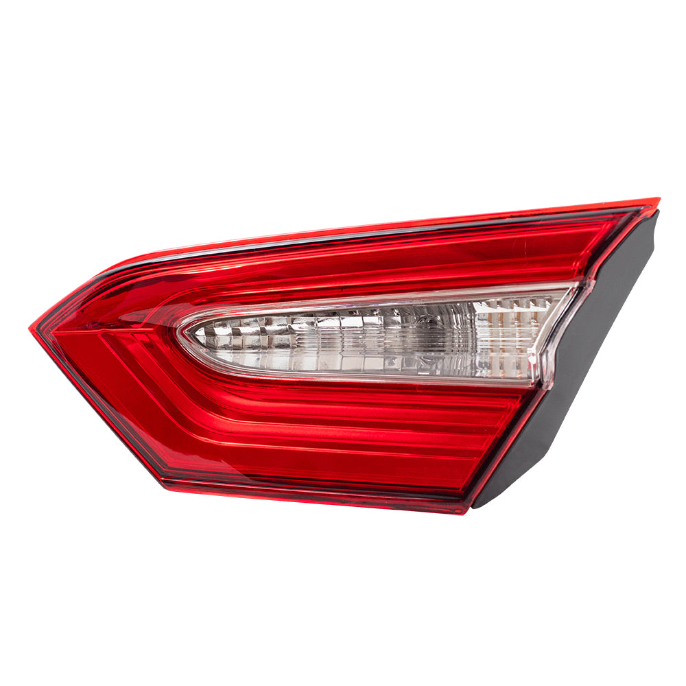 Brock Replacement Passenger Side Tail Light Assembly Lid Mounted Compatible with 2018-2019 Toyota Camry SE Built to 10/2018 in North America ONLY