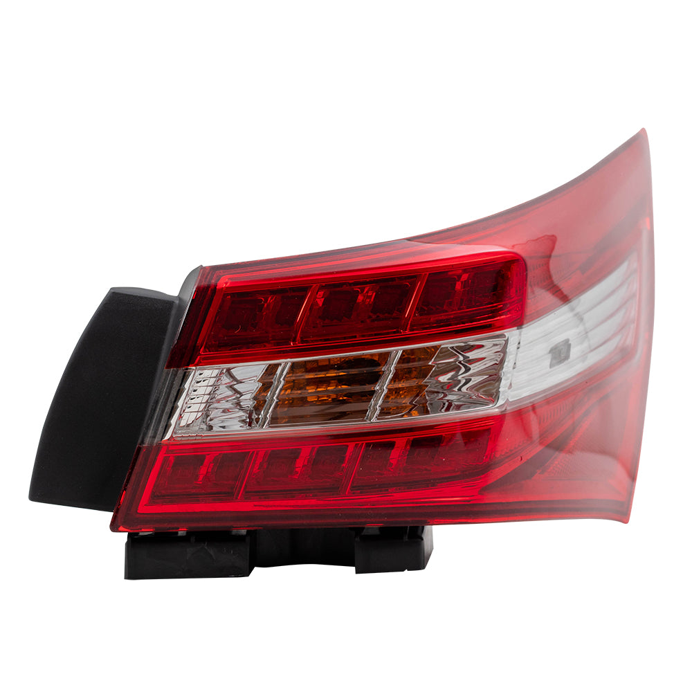 Brock Replacement Tail Light Compatible with 2016-2018 Avalon Passengers Quarter Panel Mounted Taillamp 8155007081 81550-07081