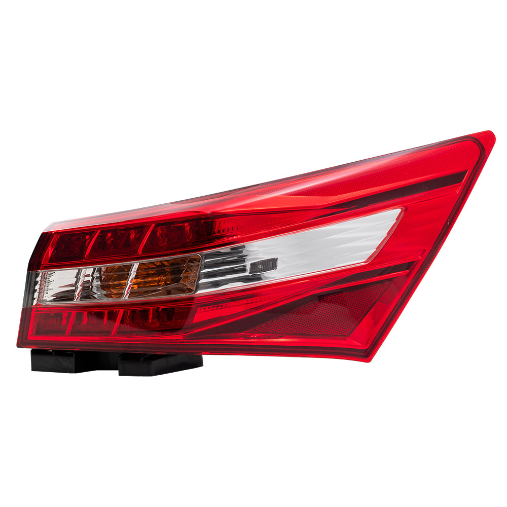 Brock Replacement Tail Light Compatible with 2016-2018 Avalon Passengers Quarter Panel Mounted Taillamp 8155007081 81550-07081