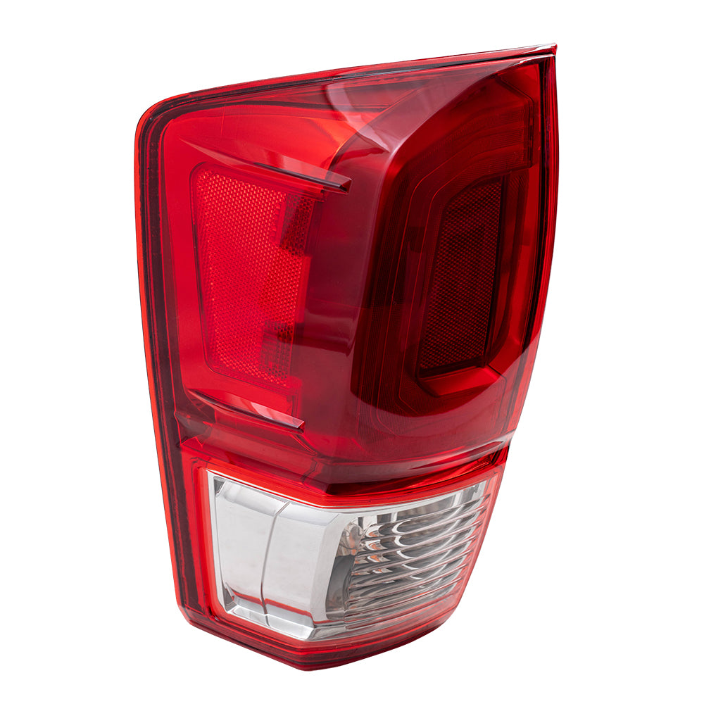 Brock Aftermarket Replacement Driver Left Combination Tail Light Assembly Without Black Bezel Compatible With 2016-2017 Toyota Tacoma TRD