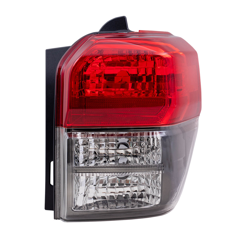 Brock Replacement Pair Tail Lights with Smoked Bezels Compatible with 10-13 4Runner