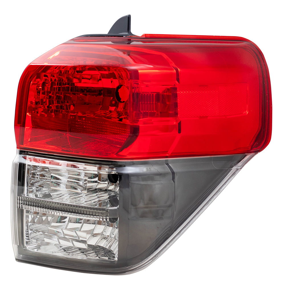 Brock Replacement Pair Tail Lights with Smoked Bezels Compatible with 10-13 4Runner