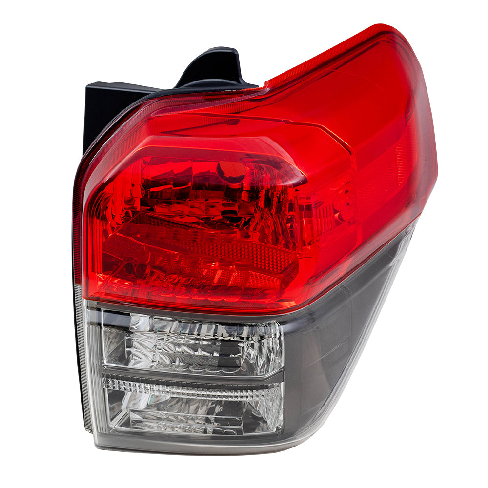 Brock Replacement Passenger Tail Light with Smoked Bezel Compatible with 10-13 4Runner