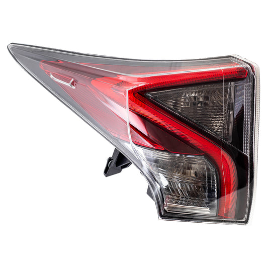 Brock Replacement Driver Tail Light Compatible with 2016-2018 Prius