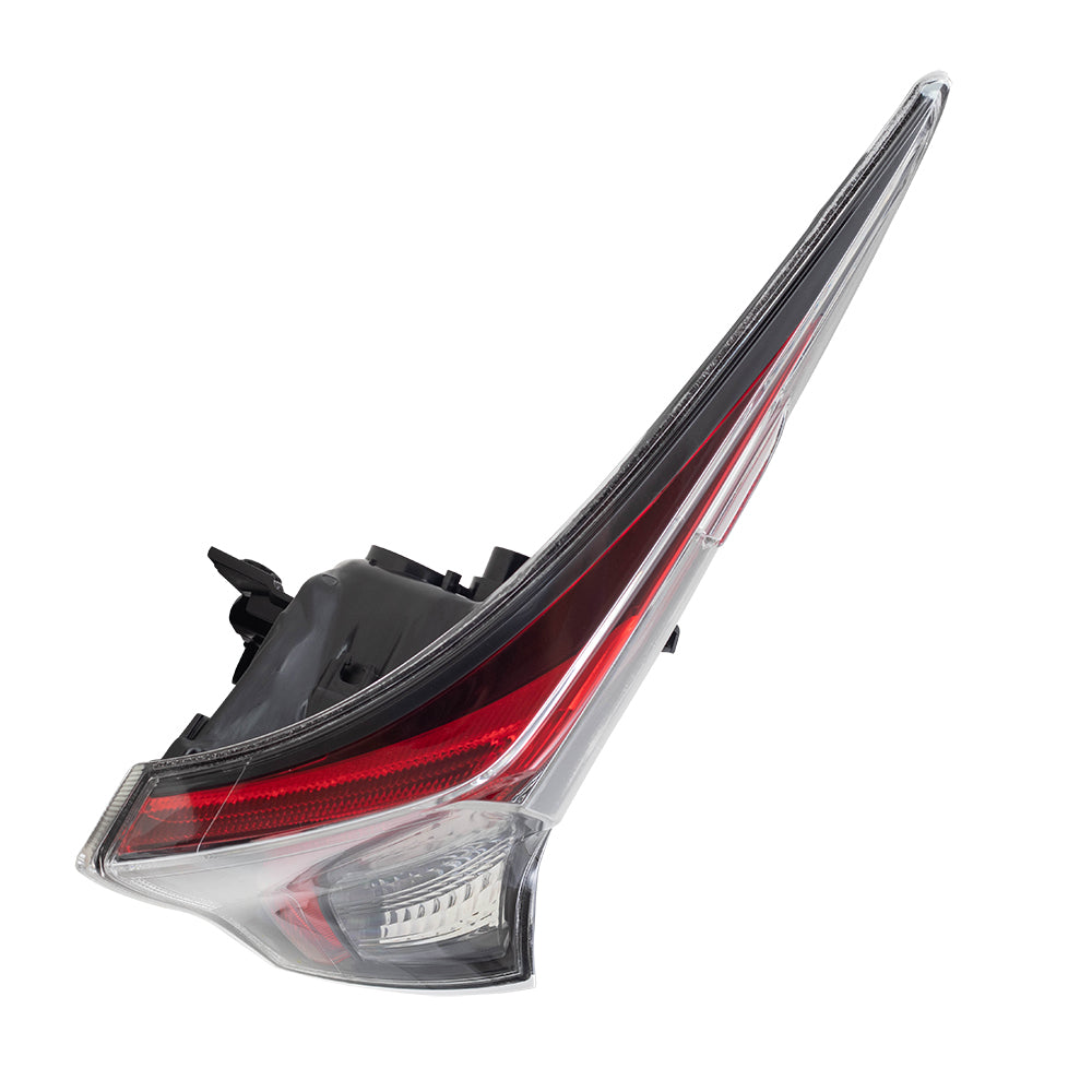 Brock Replacement Driver and Passenger Tail Lights Compatible with 2016-2018 Prius