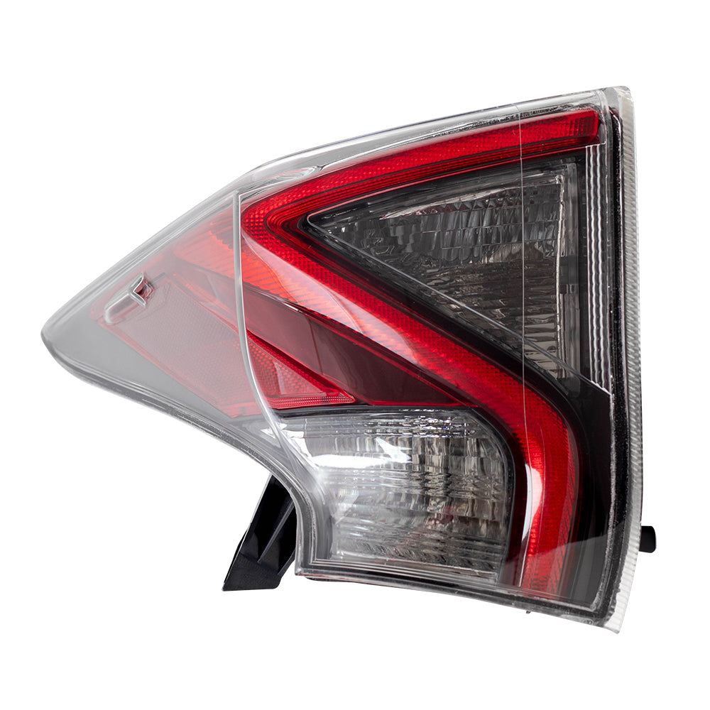 Brock Replacement Driver Tail Light Compatible with 2016-2018 Prius