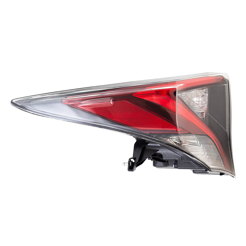 Brock Replacement Driver Tail Light Compatible with 2016-2018 Prius