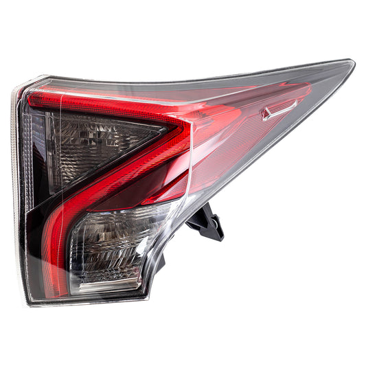 Brock Replacement Passenger Tail Light Compatible with 2016-2018 Prius